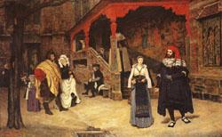 James Tissot Meeting of Faust and Marguerite Sweden oil painting art